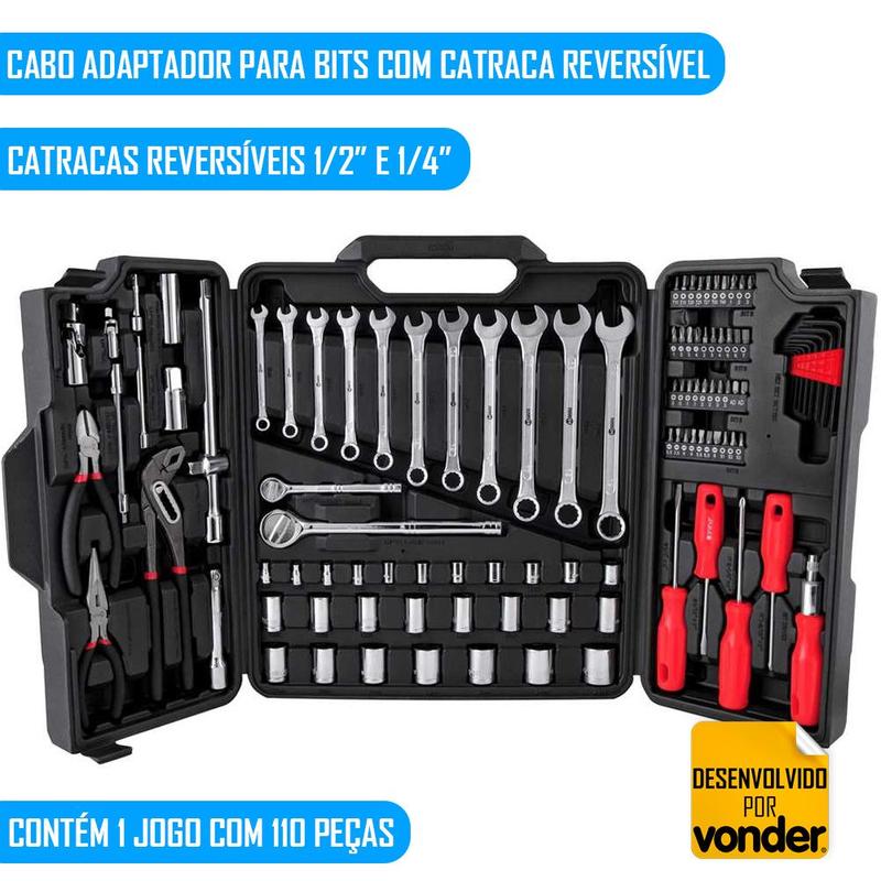 54-71　4枚セット Jogo de Ferramentas com 100 Peças KF 100 com Maleta Plástica